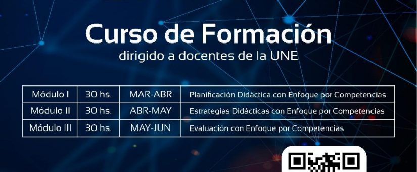 Nueva convocatoria para curso de formación para docentes de la UNE