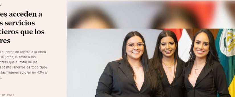 Mujeres acceden a menos servicios financieros que los hombres