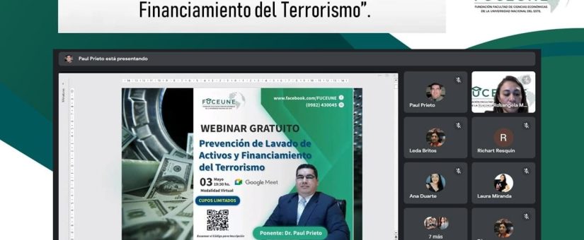 Realizaron Webinar gratuito sobre lavado de activo y terrorismo