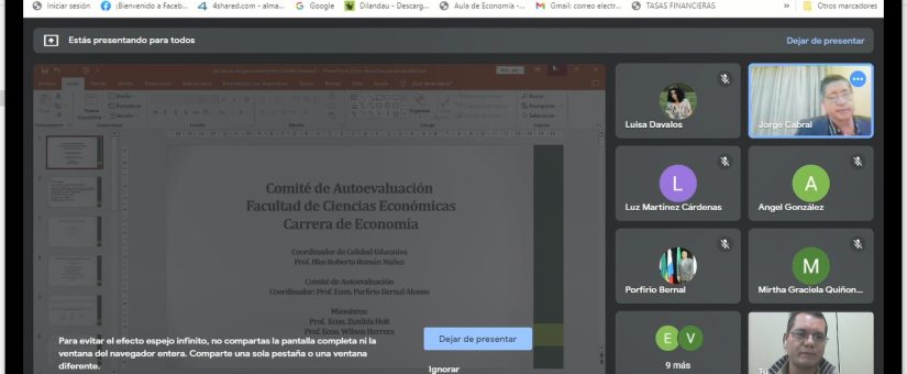 Prosigue la socialización del informe de autoevaluación de la carrera de Economía